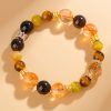 Natural Citrine Smoky Quartz Tiger Eye Duobao Prosperity Flow Bracelet Natural Citrine Smoky Quartz Tiger Eye Duobao Prosperity Flow Bracelet