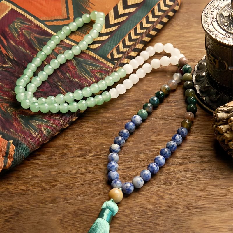 Natural Green Aventurine Luck Bracelet with 108 Beads Natural Green Aventurine Luck Bracelet with 108 Beads