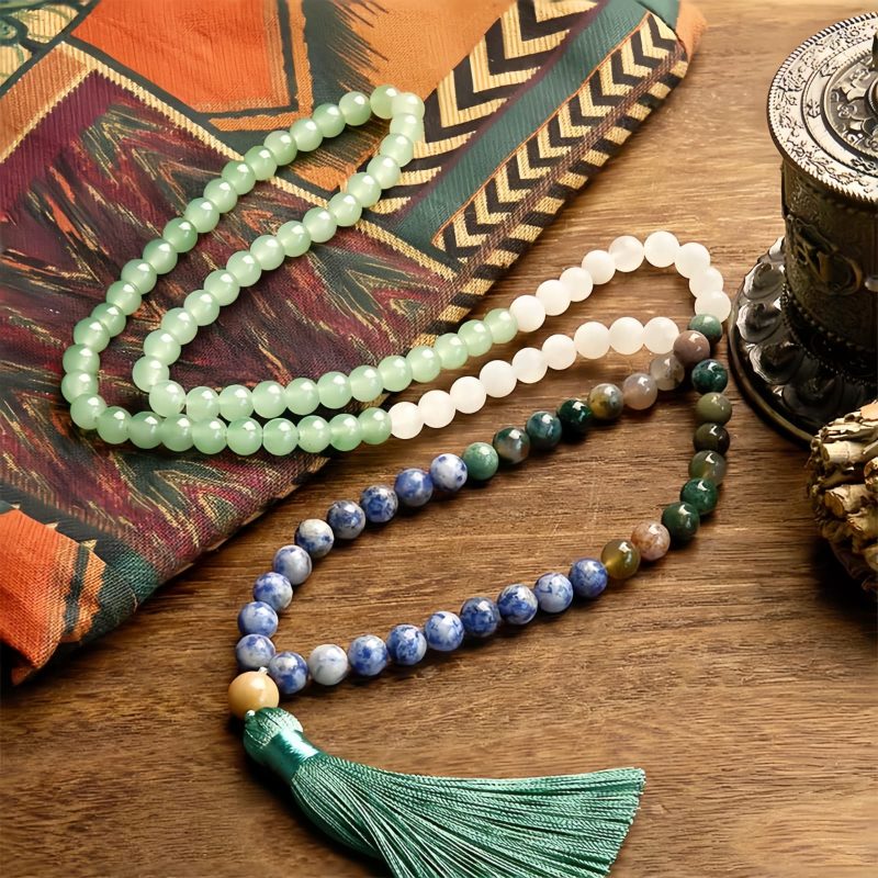 Natural Green Aventurine Luck Bracelet with 108 Beads Natural Green Aventurine Luck Bracelet with 108 Beads