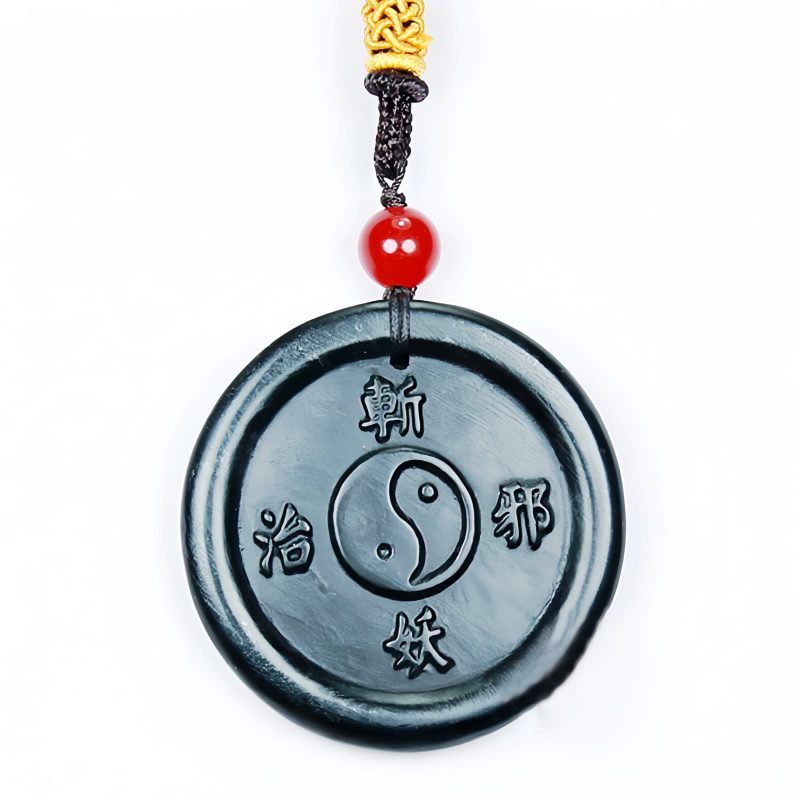 Natural Hetian Jade Yin Yang Harmony Pendant Necklace Natural Hetian Jade Yin Yang Harmony Pendant Necklace