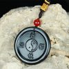 Natural Hetian Jade Yin Yang Harmony Pendant Necklace Natural Hetian Jade Yin Yang Harmony Pendant Necklace