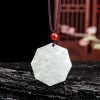 Collar con Colgante Bagua Yin Yang en Jade Natural Natural Jade Bagua Yin Yang Pendant Necklace