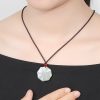 Collar con Colgante Bagua Yin Yang en Jade Natural Natural Jade Bagua Yin Yang Pendant Necklace