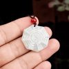 Collar con Colgante Bagua Yin Yang en Jade Natural Natural Jade Bagua Yin Yang Pendant Necklace