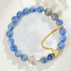 Natural Kyanite Crystal Crescent Moon Bracelet Natural Kyanite Crystal Crescent Moon Bracelet