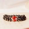 Natural Silver Sheen Obsidian Koi Fish Bracelet Natural Silver Sheen Obsidian Koi Fish Bracelet