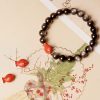 Natural Silver Sheen Obsidian Koi Fish Bracelet Natural Silver Sheen Obsidian Koi Fish Bracelet