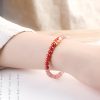 Natürliches Erdbeerquarz & Zinnober Koi-Fisch Armband Natural Strawberry Quartz Cinnabar Koi Fish Bracelet