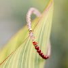Natürliches Erdbeerquarz & Zinnober Koi-Fisch Armband Natural Strawberry Quartz Cinnabar Koi Fish Bracelet