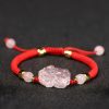 Pink Crystal Pixiu Wealth Protection Bracelet Pink Crystal Pixiu Wealth Protection Bracelet