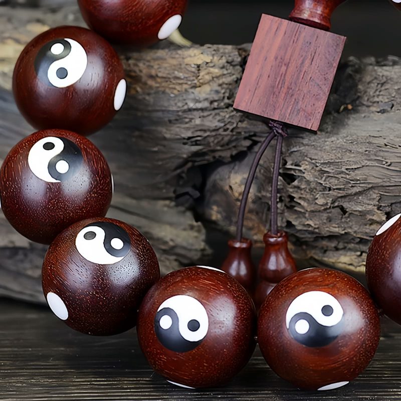 Red Sandalwood Yin Yang Harmony Bracelet Red Sandalwood Yin Yang Harmony Bracelet