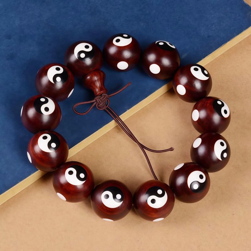 Red Sandalwood Yin Yang Harmony Bracelet Red Sandalwood Yin Yang Harmony Bracelet
