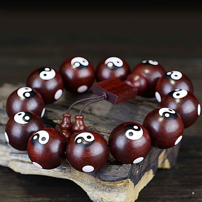 Red Sandalwood Yin Yang Harmony Bracelet Red Sandalwood Yin Yang Harmony Bracelet
