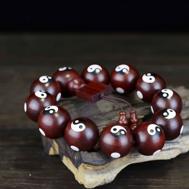 Red Sandalwood Yin Yang Harmony Bracelet Red Sandalwood Yin Yang Harmony Bracelet