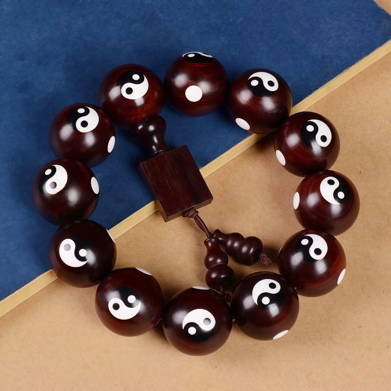 Red Sandalwood Yin Yang Harmony Bracelet Red Sandalwood Yin Yang Harmony Bracelet