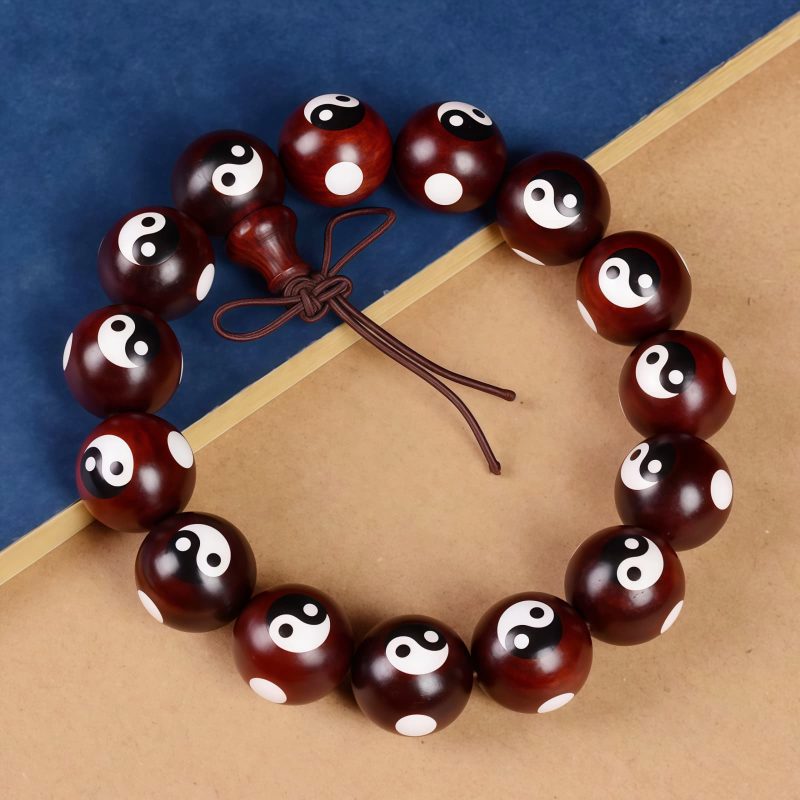 Red Sandalwood Yin Yang Harmony Bracelet Red Sandalwood Yin Yang Harmony Bracelet