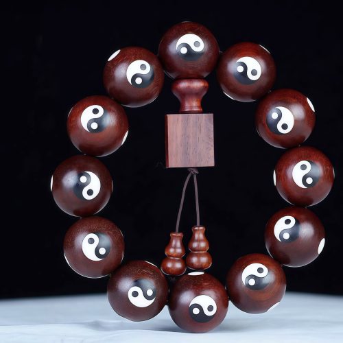 Red Sandalwood Yin Yang Harmony Bracelet