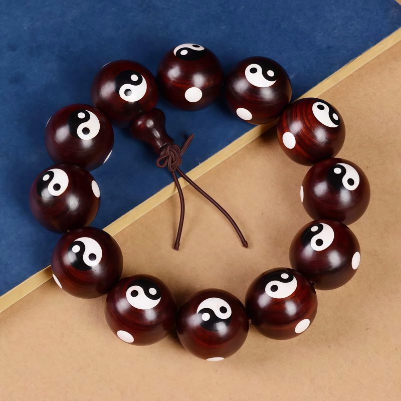 Red Sandalwood Yin Yang Harmony Bracelet Red Sandalwood Yin Yang Harmony Bracelet