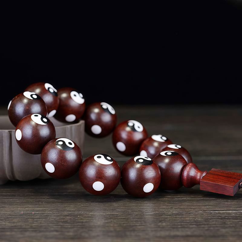Red Sandalwood Yin Yang Harmony Bracelet Red Sandalwood Yin Yang Harmony Bracelet