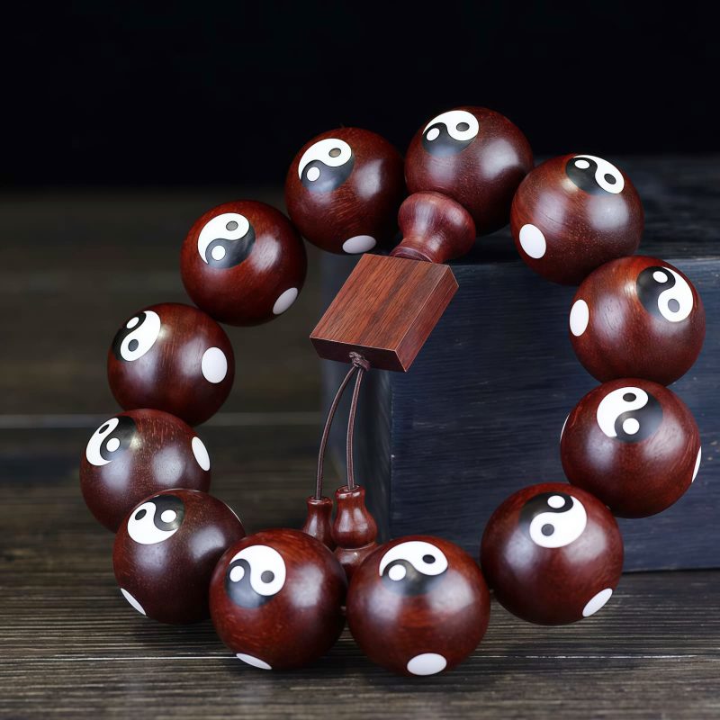 Red Sandalwood Yin Yang Harmony Bracelet Red Sandalwood Yin Yang Harmony Bracelet