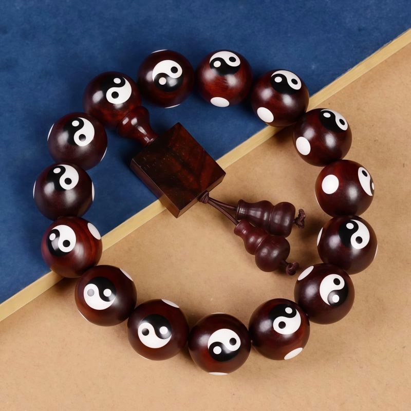 Red Sandalwood Yin Yang Harmony Bracelet Red Sandalwood Yin Yang Harmony Bracelet