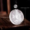 Taoist Five Sacred Mountains Yin Yang Liuli Crystal Pendant Taoist Five Sacred Mountains Yin Yang Liuli Crystal Pendant