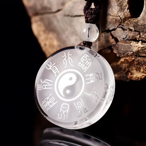 Colgante de Cristal Liuli Yin Yang y las Cinco Montañas Sagradas Taoístas Colgante de Cristal Liuli Yin Yang y las Cinco Montañas Sagradas Taoístas