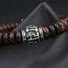 Tibetan Coconut Shell Om Mani Padme Hum Bracelet Tibetan Coconut Shell Om Mani Padme Hum Bracelet