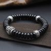 Tibetan Coconut Shell Om Mani Padme Hum Bracelet Tibetan Coconut Shell Om Mani Padme Hum Bracelet