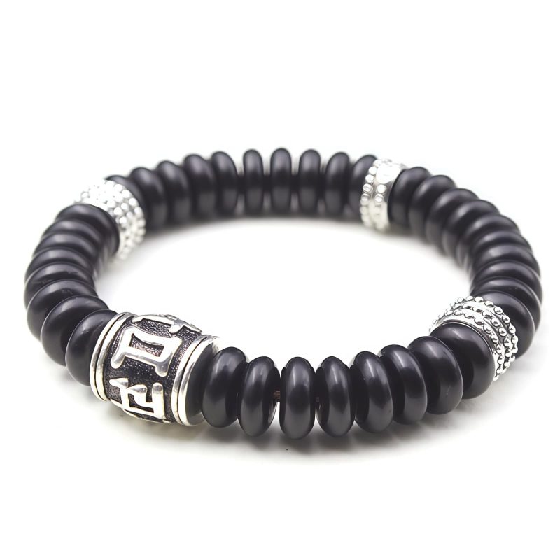 Tibetan Coconut Shell Om Mani Padme Hum Bracelet Tibetan Coconut Shell Om Mani Padme Hum Bracelet