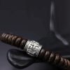 Tibetan Coconut Shell Om Mani Padme Hum Bracelet Tibetan Coconut Shell Om Mani Padme Hum Bracelet