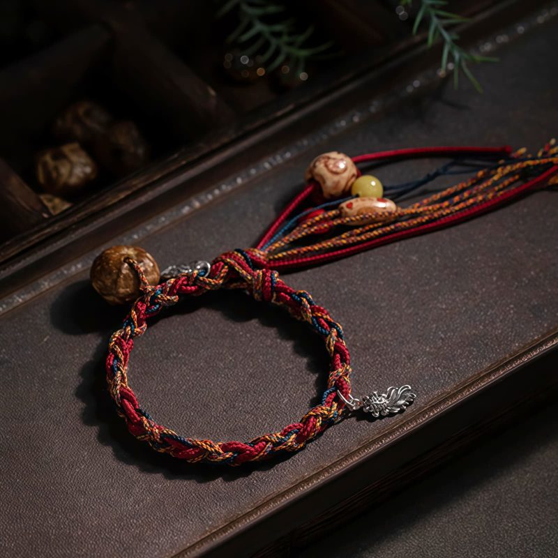 Tibetan Colorful Thread Koi Fish String Bracelet Tibetan Colorful Thread Koi Fish String Bracelet