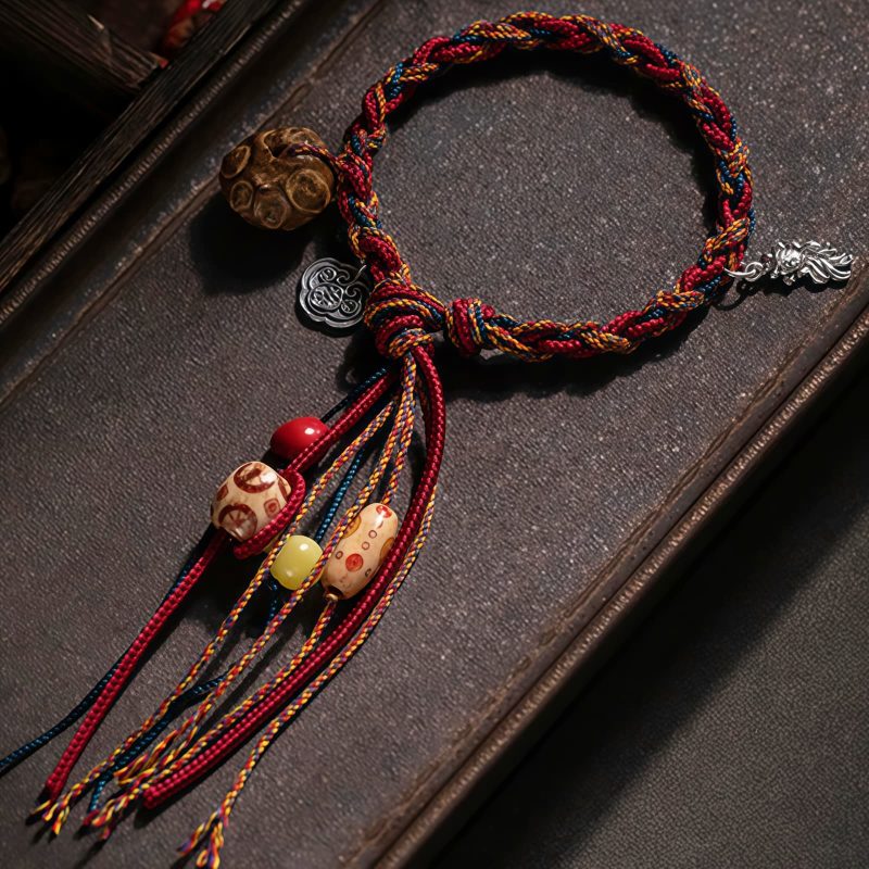 Tibetan Colorful Thread Koi Fish String Bracelet Tibetan Colorful Thread Koi Fish String Bracelet