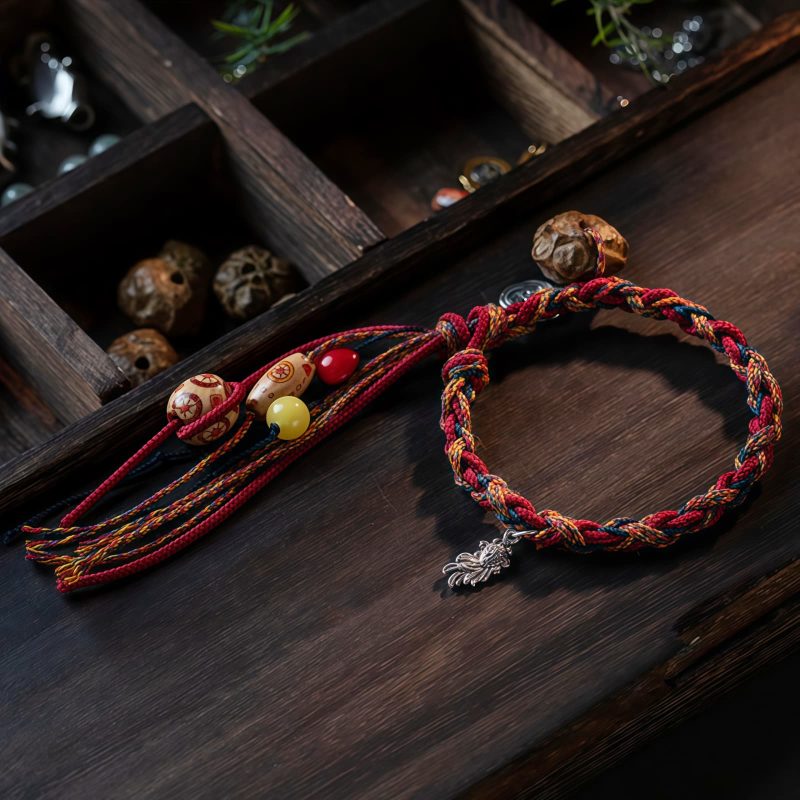 Tibetan Colorful Thread Koi Fish String Bracelet Tibetan Colorful Thread Koi Fish String Bracelet