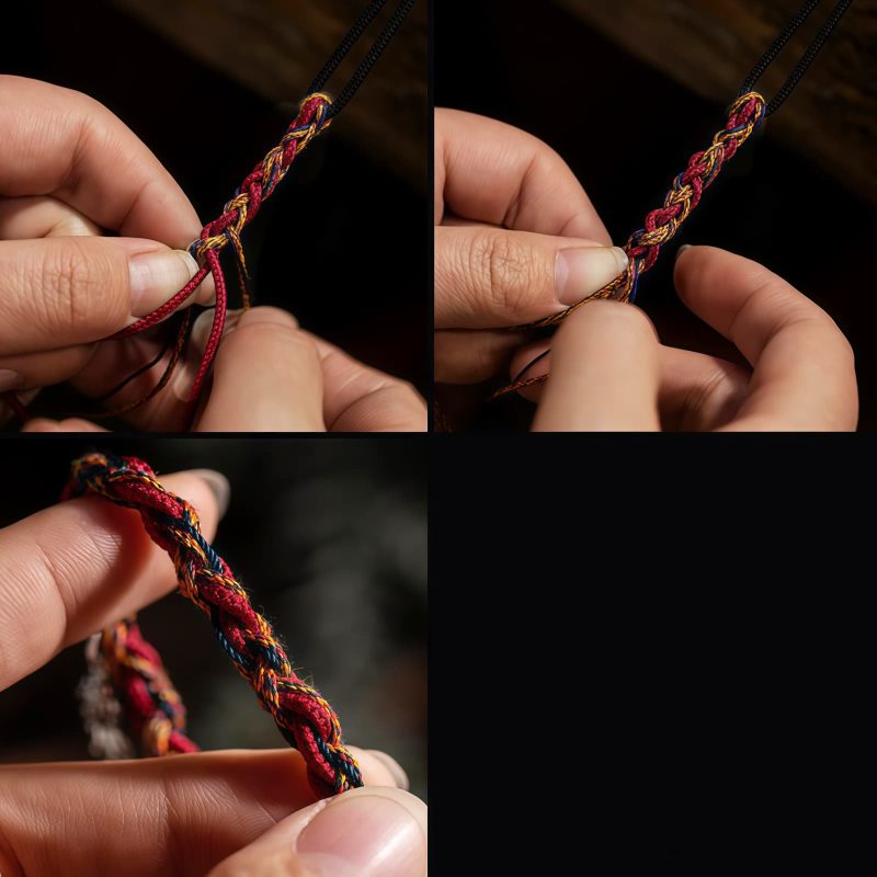 Tibetan Colorful Thread Koi Fish String Bracelet Tibetan Colorful Thread Koi Fish String Bracelet