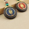 Tibetan Conch Om Mani Padme Hum Key Chain Tibetan Conch Om Mani Padme Hum Key Chain