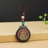 Tibetan Conch Om Mani Padme Hum Key Chain Tibetan Conch Om Mani Padme Hum Key Chain