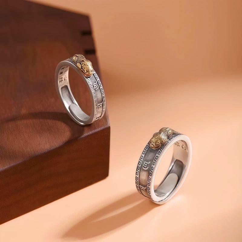 Tibetan Copper Om Mani Padme Hum Couple Ring Tibetan Copper Om Mani Padme Hum Couple Ring