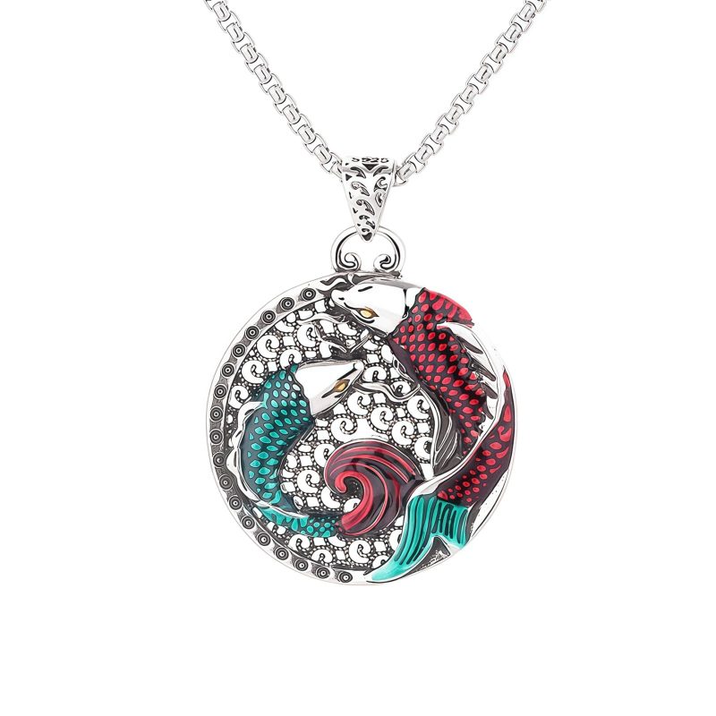 Tibetan Copper Koi Fish Healing Necklace Tibetan Copper Koi Fish Healing Necklace