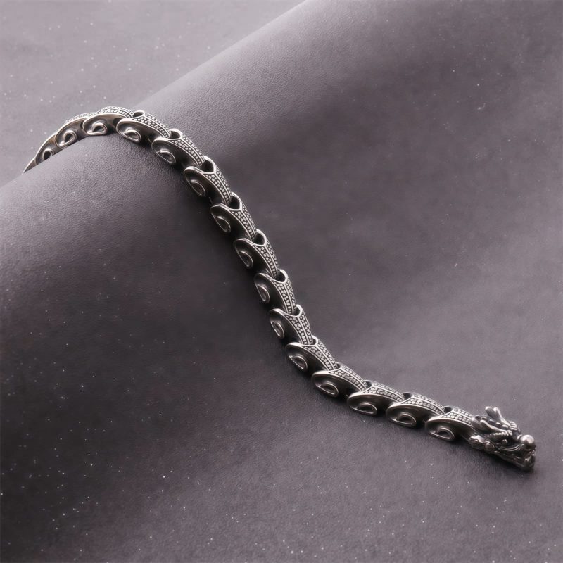 Tibetan Dragon Pattern Titanium Steel Necklace & Bracelet Tibetan Dragon Pattern Titanium Steel Necklace & Bracelet