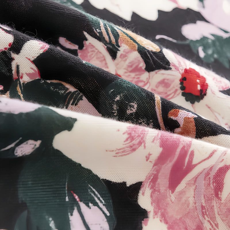 Tibetan Flower Print Shawl - Cozy Warm Scarf Tibetan Flower Print Shawl - Cozy Warm Scarf