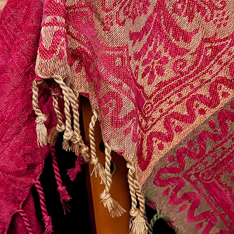 Manta Floral Tibetana Tingida à Mão Tibetan Hand-Dyed Floral Blanket