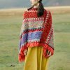 Tibetan Knitted Tassel Shawl Tibetan Knitted Tassel Shawl