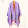 Tibetan Geometric Mandala Shawl with Pockets Tibetan Geometric Mandala Shawl with Pockets