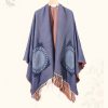 Tibetan Geometric Mandala Shawl with Pockets Tibetan Geometric Mandala Shawl with Pockets