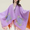 Tibetan Geometric Mandala Shawl with Pockets Tibetan Geometric Mandala Shawl with Pockets