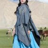Tibetan Geometric Mandala Shawl with Pockets Tibetan Geometric Mandala Shawl with Pockets