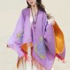 Tibetan Geometric Mandala Shawl with Pockets Tibetan Geometric Mandala Shawl with Pockets