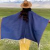Tibetan Geometric Mandala Shawl with Pockets Tibetan Geometric Mandala Shawl with Pockets