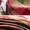 Tibetan Multicolored Hand-Dyed Blanket Tibetan Multicolored Hand-Dyed Blanket